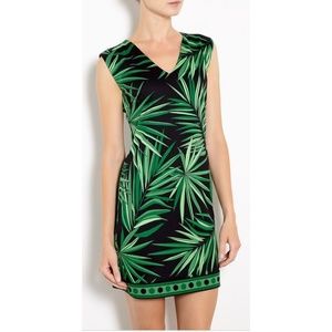 MICHAEL BY MICHAEL KORS Green Tropical Palm Print